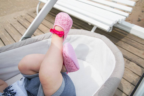 SOXO chaussons de ballerine pour bébé rose pour princesse