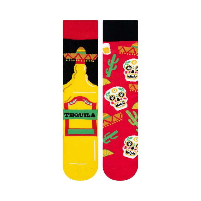 Chaussettes colorées SOXO GOOD STUFF Tequila dans une bouteille