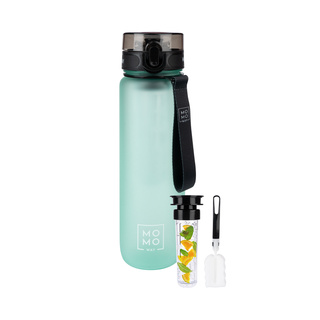 MOMO WAY Bouteille d'eau vert clair | idéale pour les voyages | BPA free | Tritan