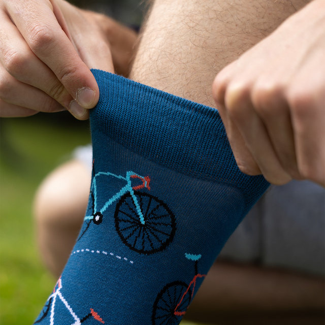 Chaussettes colorées pour hommes SOXO bicycle - 3 paires 