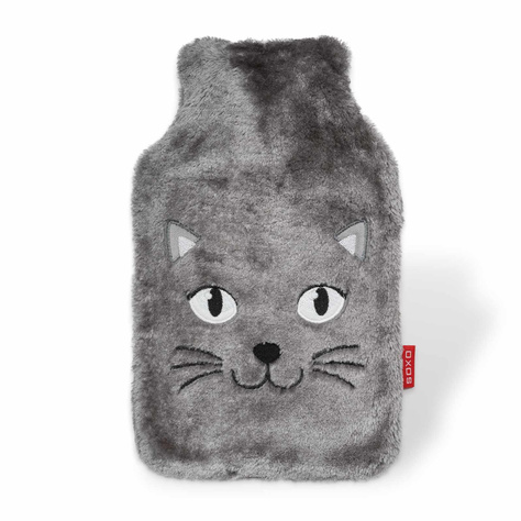 SOXO thermofor LARGE 1.8L grey heater in a furry plush cover PRESENT  