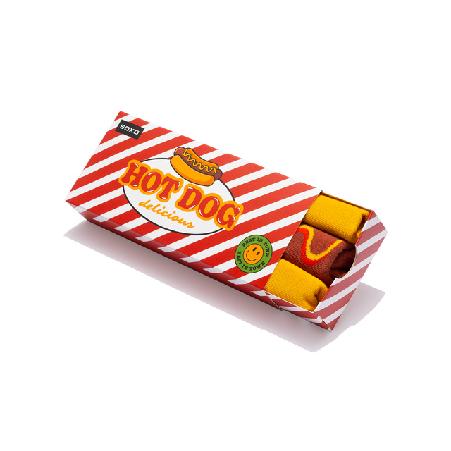 Chaussettes pour hommes SOXO Hot Dog