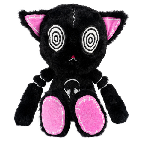 Gus Fink, chat noir mascotte HypnoCat Plushie Pal