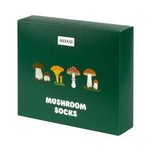 Lot de 4x chaussettes à champignons SOXO pour hommes dans un paquet édition premium