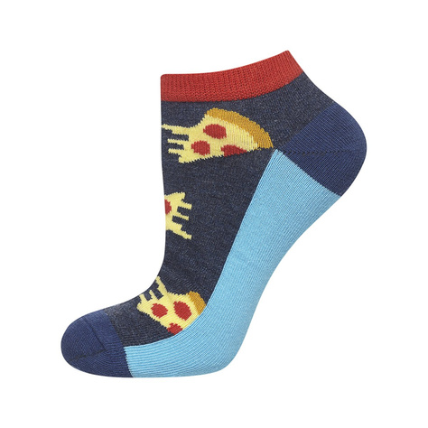 Lot de 2x chaussettes pizza en coton coloré SOXO GOOD STUFF pour hommes