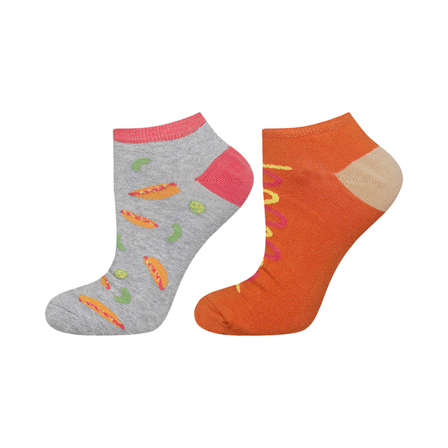 Footies hommes SOXO GOOD STUFF dépareillés - hot dog