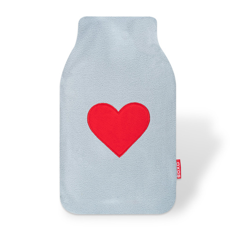 SOXO thermo-chauffeur gris cadeau avec coeur pour le jour de la VALENTINE grand 1.8L