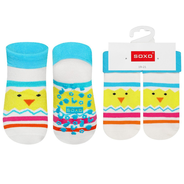 Chaussettes bébé antidérapantes SOXO chicken