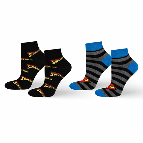 Lot de 2 chaussettes colorées pour homme SOXO Superman DC COMICS