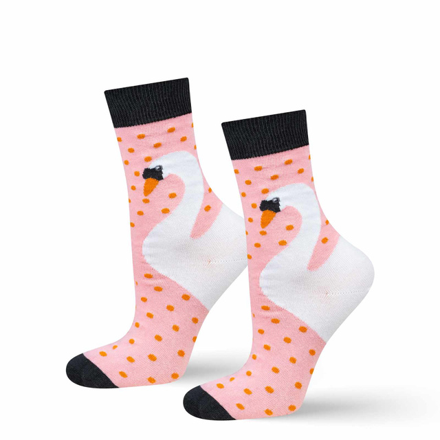 Chaussettes SOXO cygne 