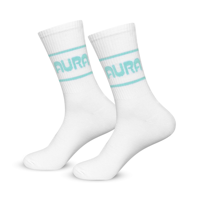Chaussettes homme blanches AURA