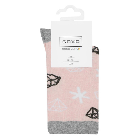 Chaussettes roses pour enfants SOXO GOOD STUFF diamants