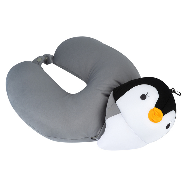Coussin de voyage multifonctionnel pingouin | Rogal | oreiller de cou 