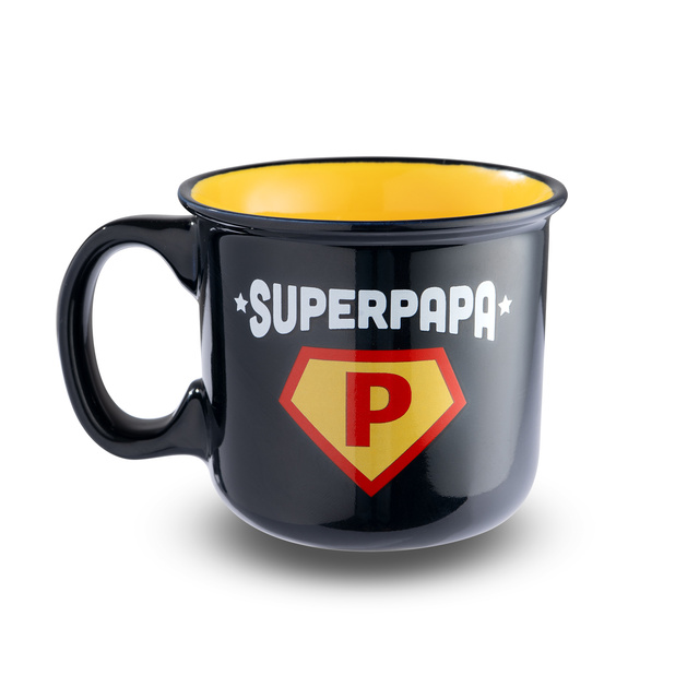Ensemble de chaussettes Super Papa pour homme dans une tasse avec un porte-clés