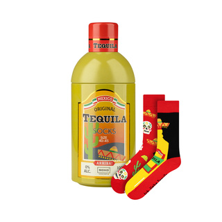 Chaussettes colorées SOXO GOOD STUFF Tequila dans une bouteille