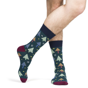 Lot de 2x chaussettes de Noël colorées SOXO GOOD STUFF pour hommes