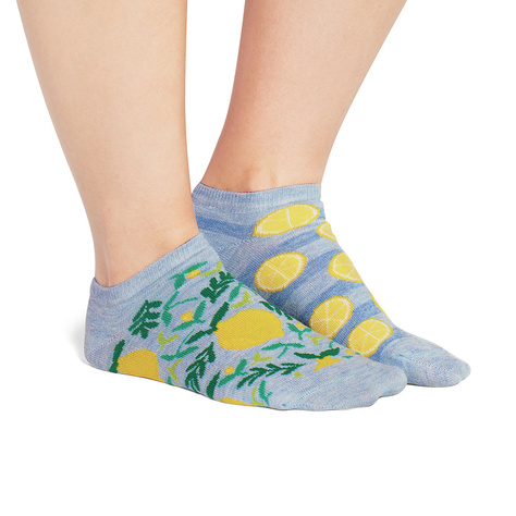 Lot de 2x chaussettes SOXO pour femmes | motifs fruités et drôles