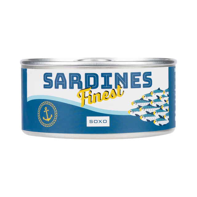 Pieds de femme colorés SOXO GOOD STUFF drôles de sardines dans une boîte pour un cadeau