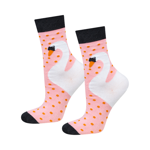 Chaussettes SOXO cygne 