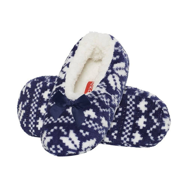 Ballerines de Noël avec nœud pour femmes SOXO