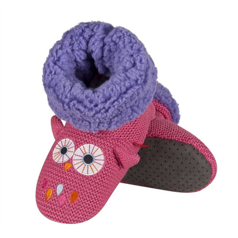 OUTLET Chaussons hibou rose SOXO pour enfants