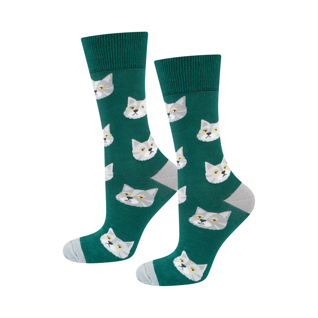 Chaussettes à chat en boîte SOXO pour hommes 