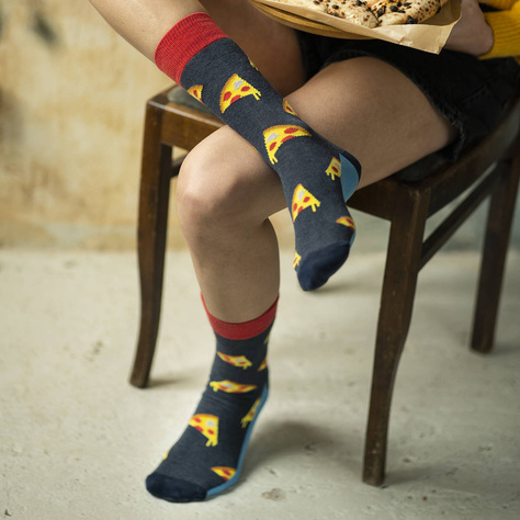 Chaussettes colorées homme SOXO GOOD STUFF chaussettes pizza | pour lui