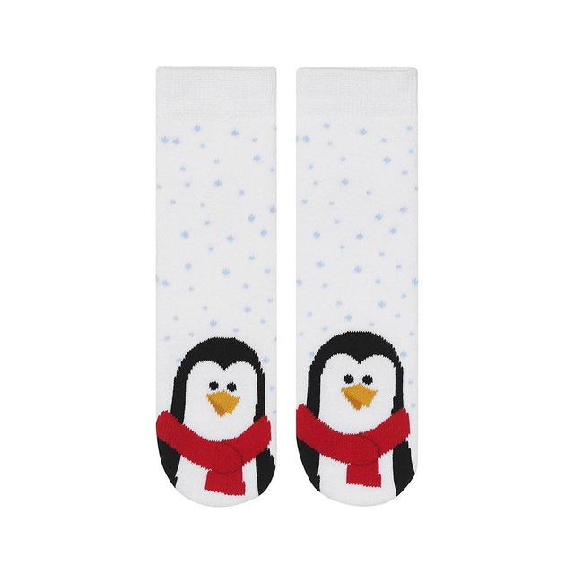 Chaussettes bébé blanches SOXO pingouin Cadeau de Noël