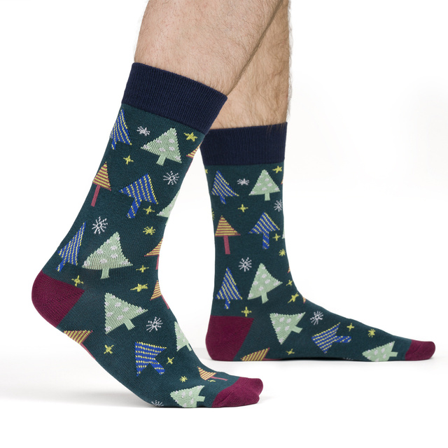 Lot de 2 chaussettes colorées SOXO GOOD STUFF pour homme Noël rigolo