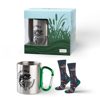Ensemble Chaussettes homme + Mug Soxo Poissons