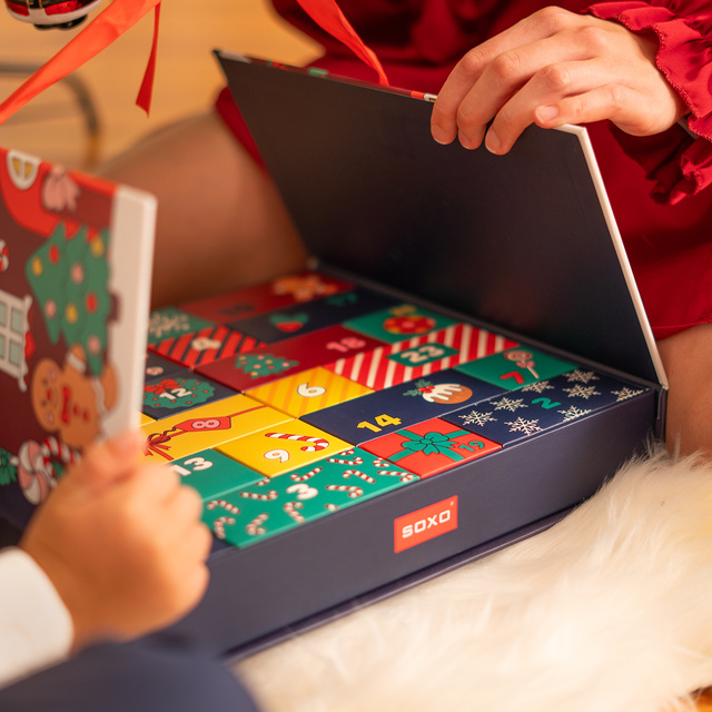 Calendrier de l’Avent avec chaussettes 12-paquet