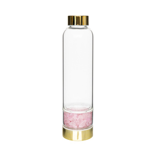 Bouteille d'eau en quartz rose 450mL