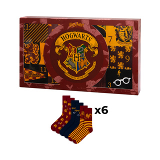 Coffret cadeau avec Chaussettes Harry Potter 6-Pack