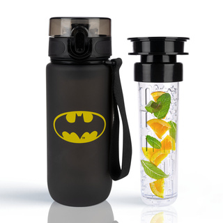Bouteille d'eau 0.6L noire | durable et pratique | Batman