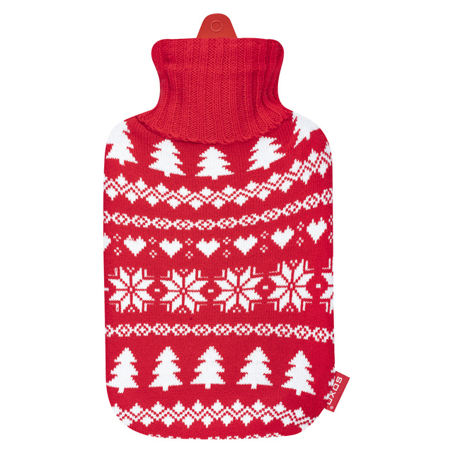 Chauffe-eau SOXO rouge dans un pull de Noël Cadeau de Noël en caoutchouc LARGE