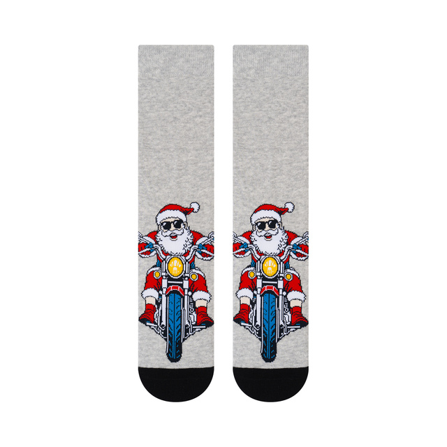 Chaussettes Père Noël Motard Coquin 3 paires