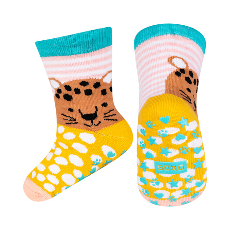 Lot de 3x chaussettes colorées pour enfants SOXO animaux | panda | ourson