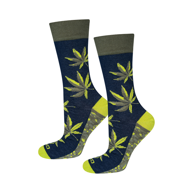 Chaussettes colorées pour hommes SOXO GOOD STUFF marijuana