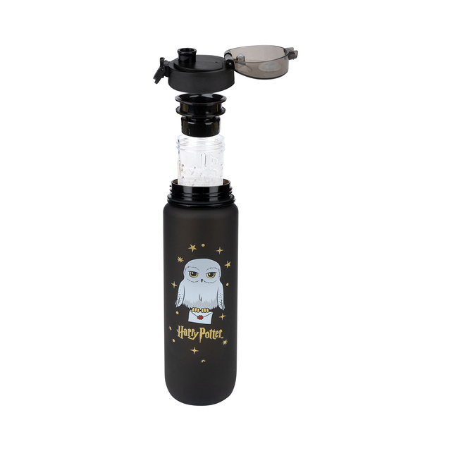 Bouteille d'eau 1L noire | durable et pratique | Harry Potter