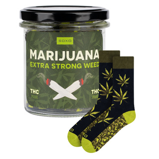 Chaussettes colorées pour hommes SOXO GOOD STUFF marijuana
