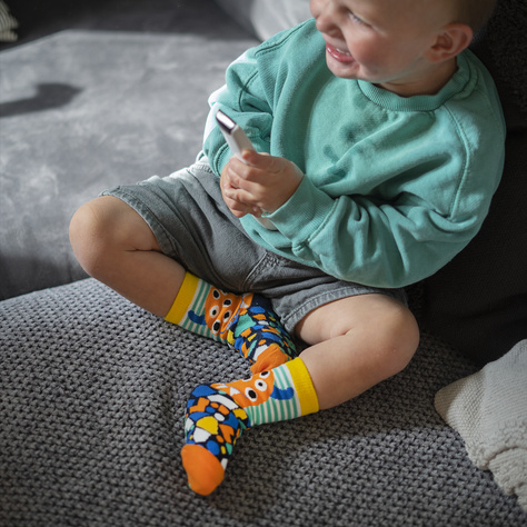 Lot de 3x chaussettes colorées SOXO pour enfants monstres