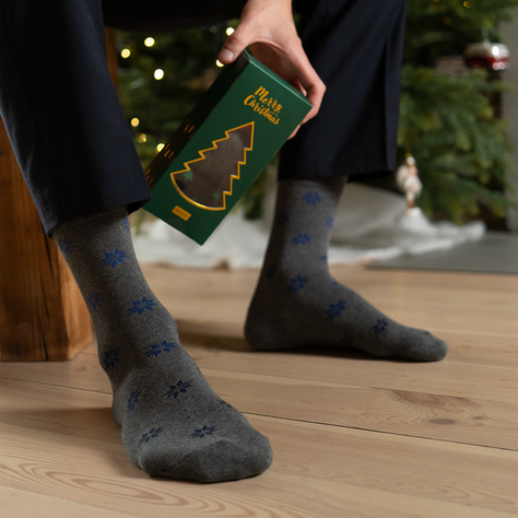 Ensemble de 3x Chaussettes de Noël Homme SOXO en Cadeau