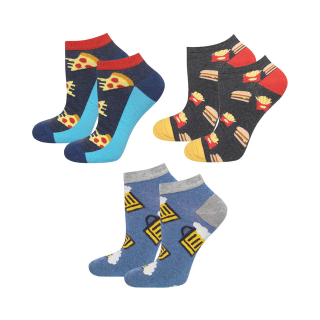 Lot de 3 chaussettes colorées SOXO GOOD STUFF pour homme