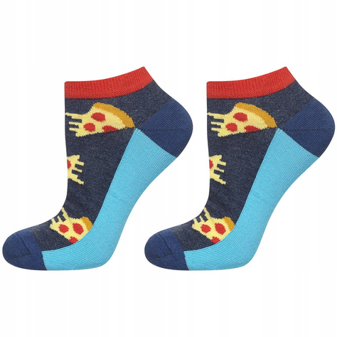 Lot de 3x chaussettes Pizza en coton coloré SOXO GOOD STUFF pour hommes