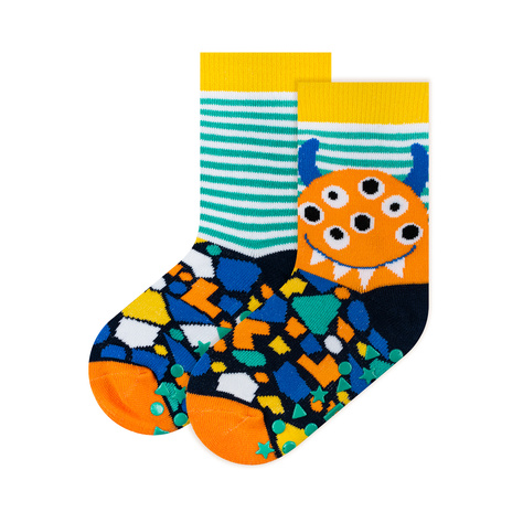 Lot de 3x chaussettes colorées SOXO pour enfants monstres