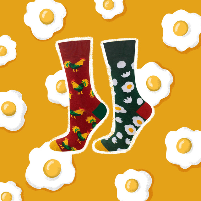 Chaussettes colorées pour homme SOXO GOOD STUFF poule