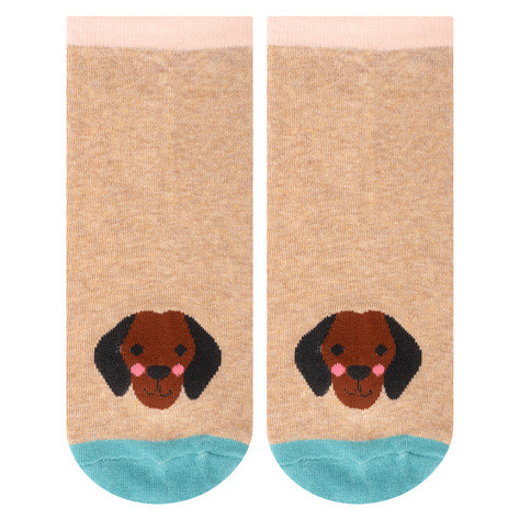 Lot de 5x chaussettes colorées pour dames SOXO chiens