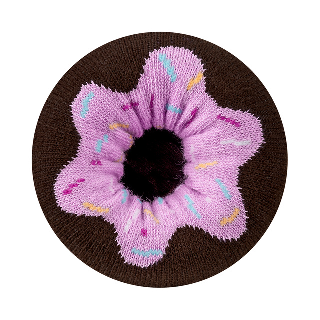 Lot de 2 paires de chaussettes Soxo Donut pour femme dans une boîte | Parfait pour un cadeau | Drôle et joyeux | rose