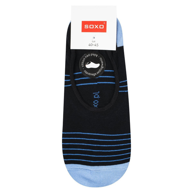 Homme classique noir SOXO pieds avec silicone coton élégant