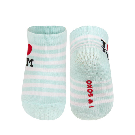 Chaussettes colorées pour bébés SOXO avec inscription 